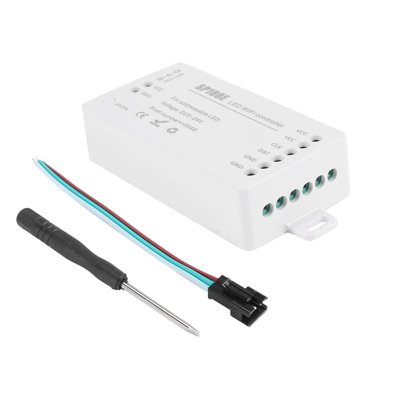 

SP108E Wifi Magic LED Controller LED Matrix Panel Module WS2812 WS2813 Light Strip Wireless Control DC5-24V