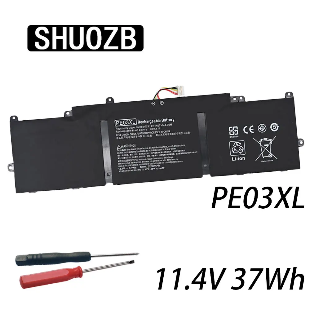 

SHUOZB PE03XL Аккумулятор для ноутбука HP Chromebook 210 G1 11 G3 G4 HSTNN-LB6M PE03XL 767068-005 766801-421 TPN-Q151 10,8 V 36WH Новинка