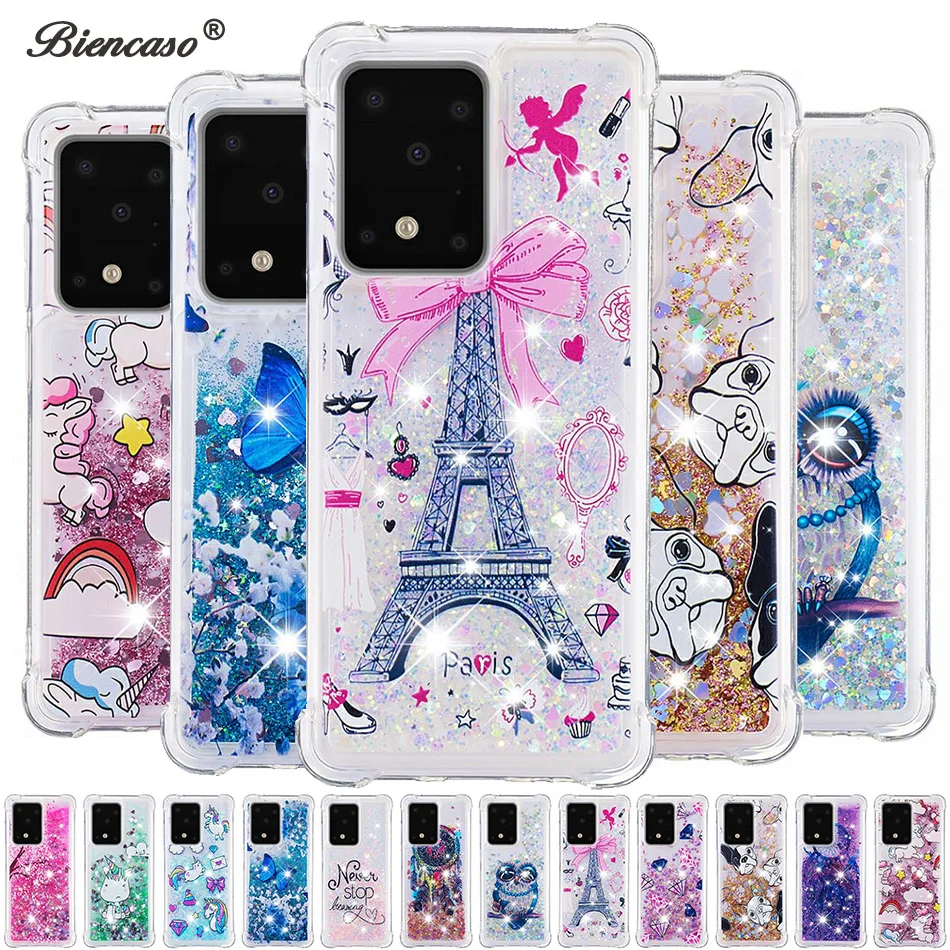 

Glitter Liquid Quicksand Case For Samsung Galaxy S23 Plus S20 Ultra S10E S10 A11 A21 A31 A41 A51 A71 M11 A01 Note 10 Pro Cover