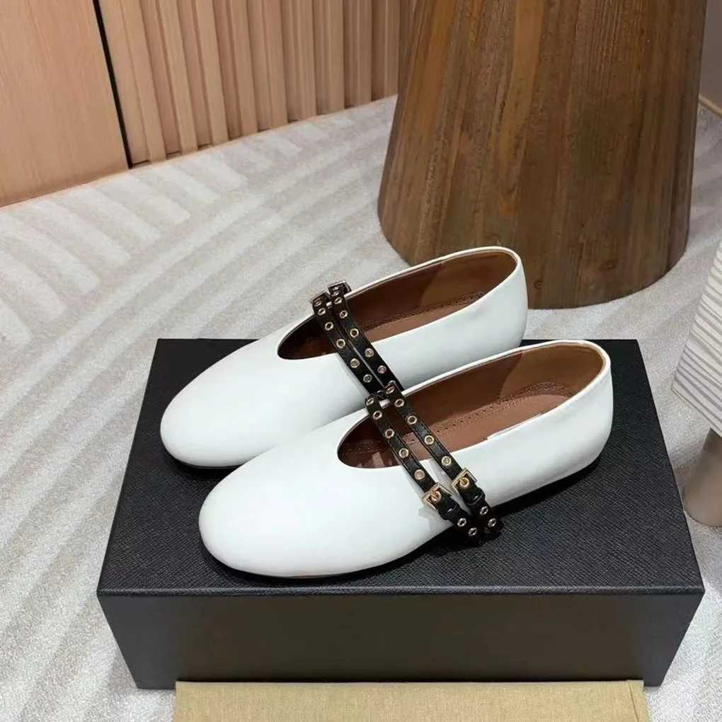 Дизайнерская брендовая женская обувь на плоской подошве повседневные туфли Мэри