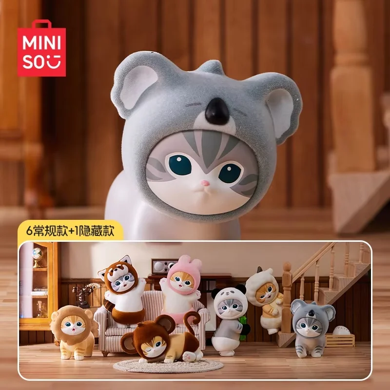 Miniso Mofusand Series пушистая вечерние слепая коробка фигурка сумка для слепых угадания