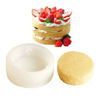 round bread cake candle silicone mold diy candle molds for candle making soap resin mold aromatherapy cake decorating tools