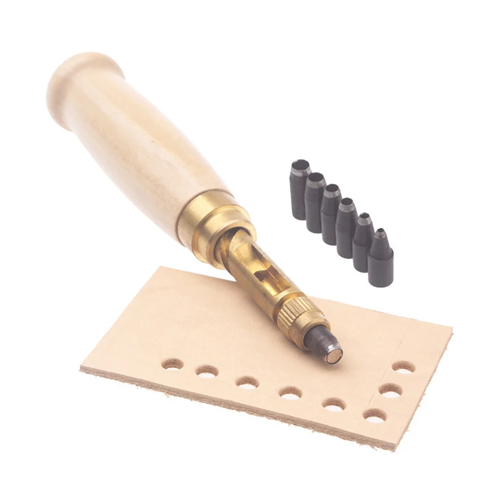 

Punchtool Puncher Belt Hole Screw Drill Bookbinding Eyeletschangeable Hollow Set Stick Automatic Japanese Kit Paper Center