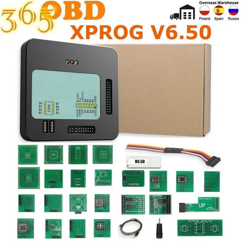 Горячая Распродажа XPROG V6.50 ECU Программатор с полными адаптерами X-PROG M