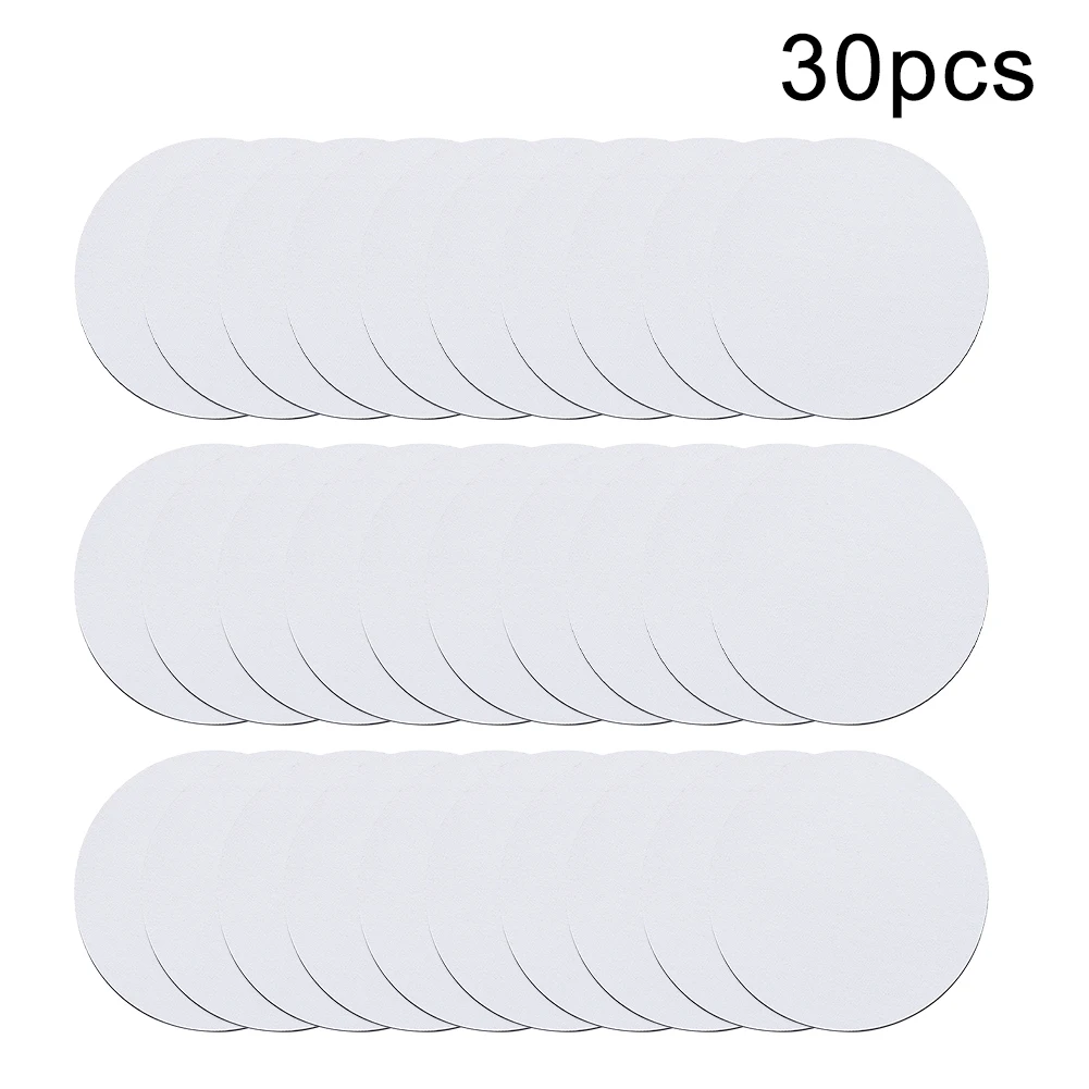 

30 шт. белый круглый коврик для рисования, домашний декор, сублимационная печать, пустая подставка, автомобильная чашка, кухонные автозапчас...