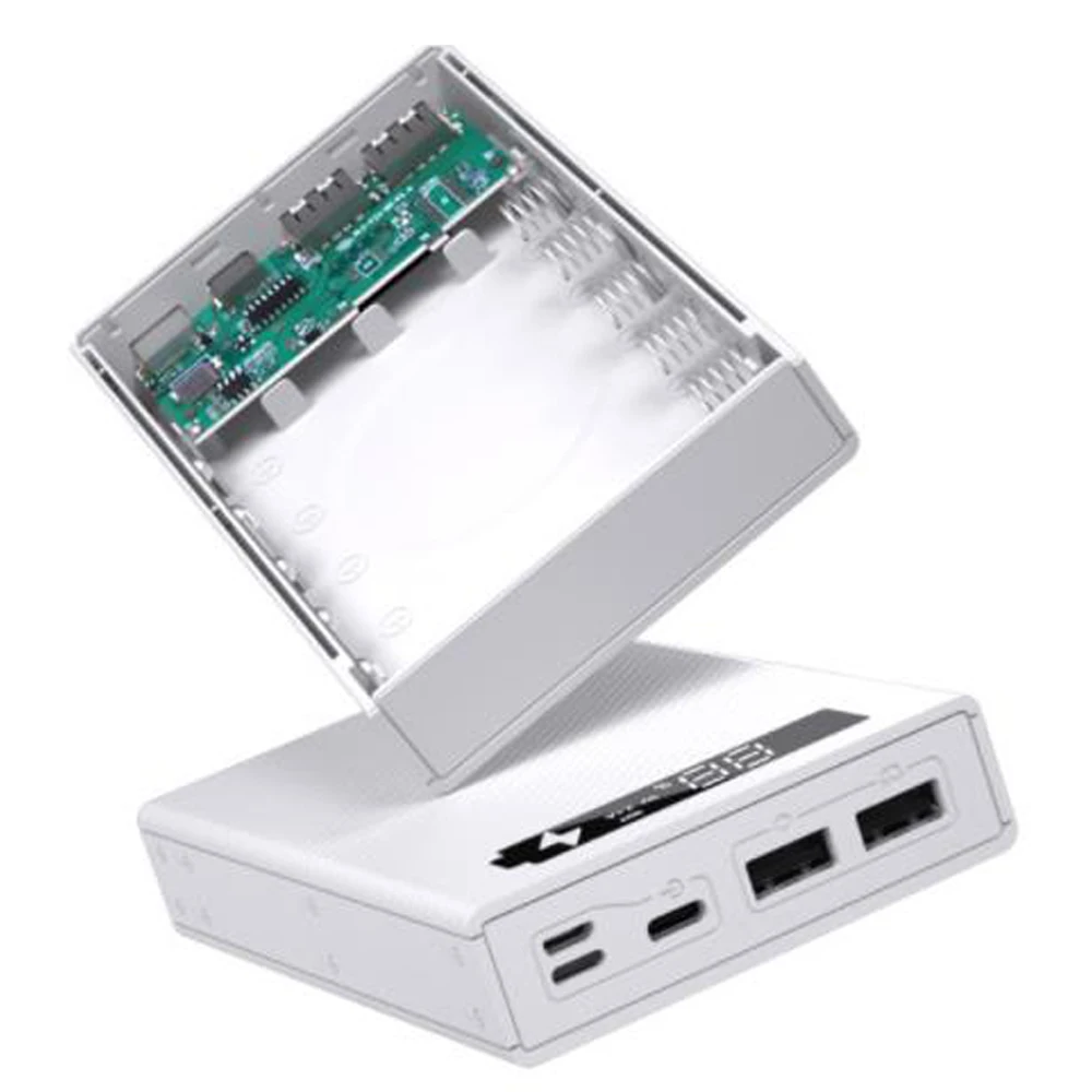 

5 x 18650 Mobile Power Box Detachable 18650 Battery Holder Charging Box Charging QC 3.0 PD DIY Shell-1