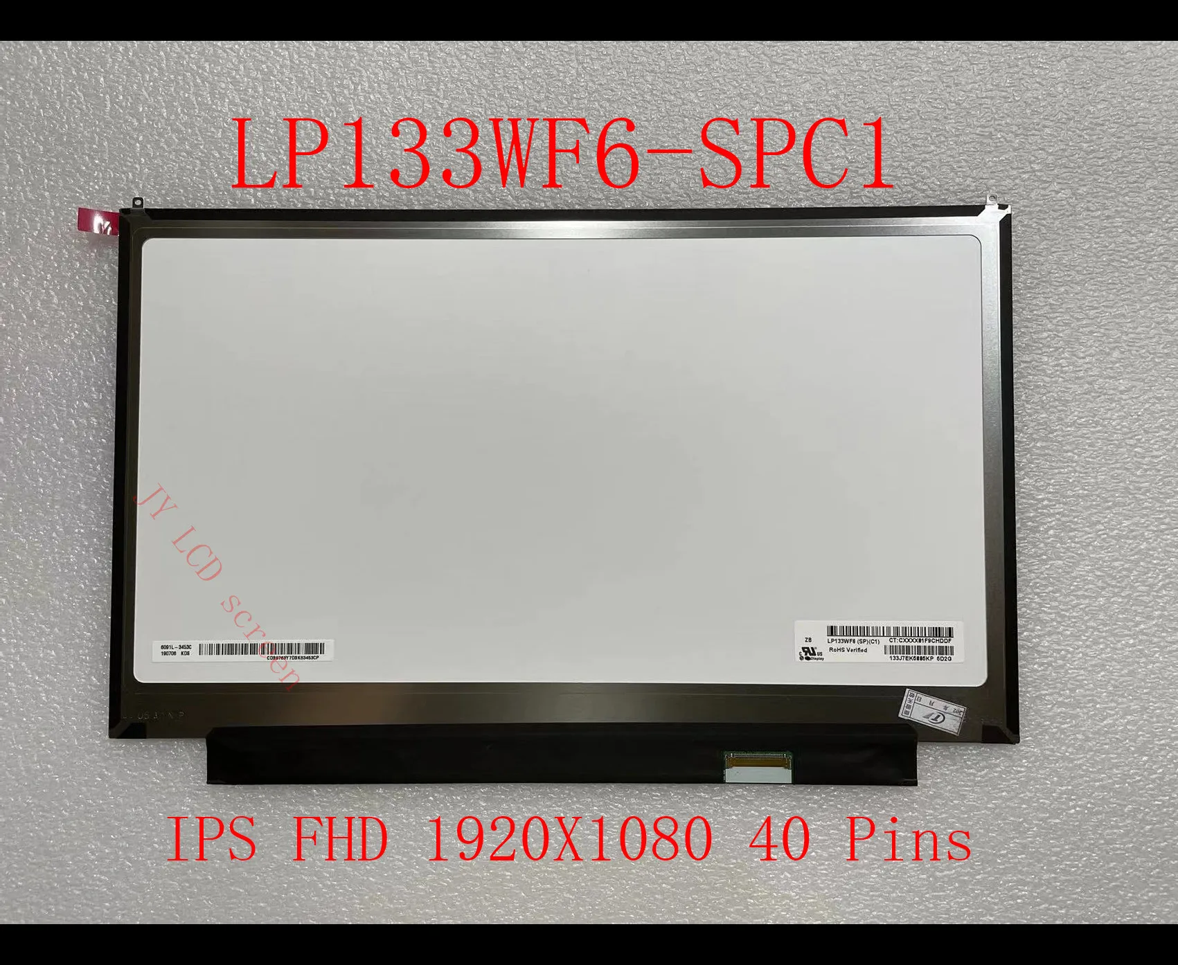 

13.3'' LP133WF6 (SP)(C1) LCD Touch Screen Laptop FHD 1920X1080 IPS 40 Pins Panel Replacement LP133WF6-SPC1 LED Display Matrix
