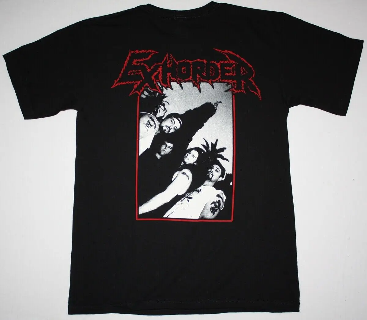 Хлопковая черная футболка Vtg Exhorder Band Live In концерт S 5Xl Mm1618