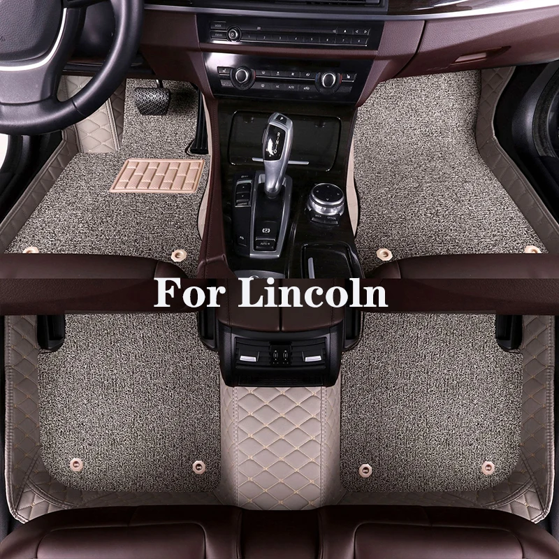 

High Quality Customized Double Layer Detachable Diamond Pattern Car Floor Mat For Lincoln Corsair Mark VIIAviator Auto Parts