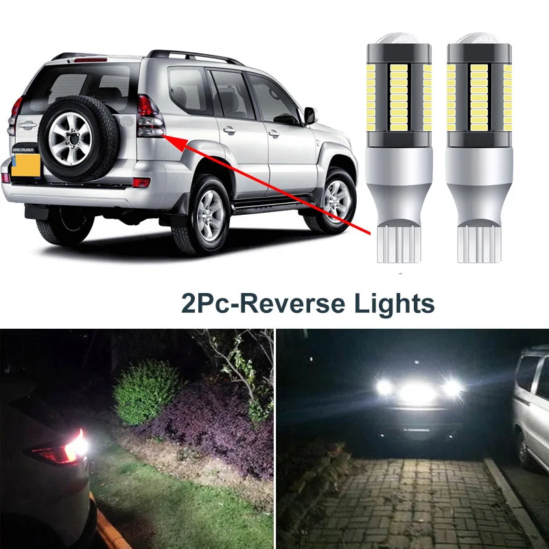 

Автомобильные светодиодные лампы Canbus для Toyota Land Cruiser PRADO 120 J120 2003-2009, передний, задний, поворотный сигнал, резервная задняя лампа заднего хода