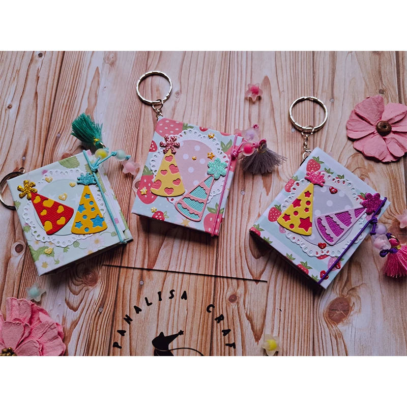 Panalisacraft Cute вечерние Hat вырезанные штампы альбом декоративное тиснение сделай сам