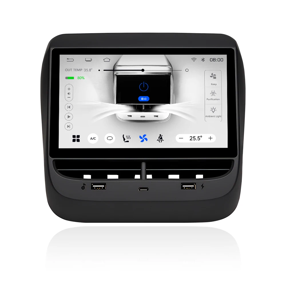 

Vjoycar 7-дюймовый Android Авто Carplay для модели 3/Y YS3 IPS сенсорный экран задняя развлекательная панель управления