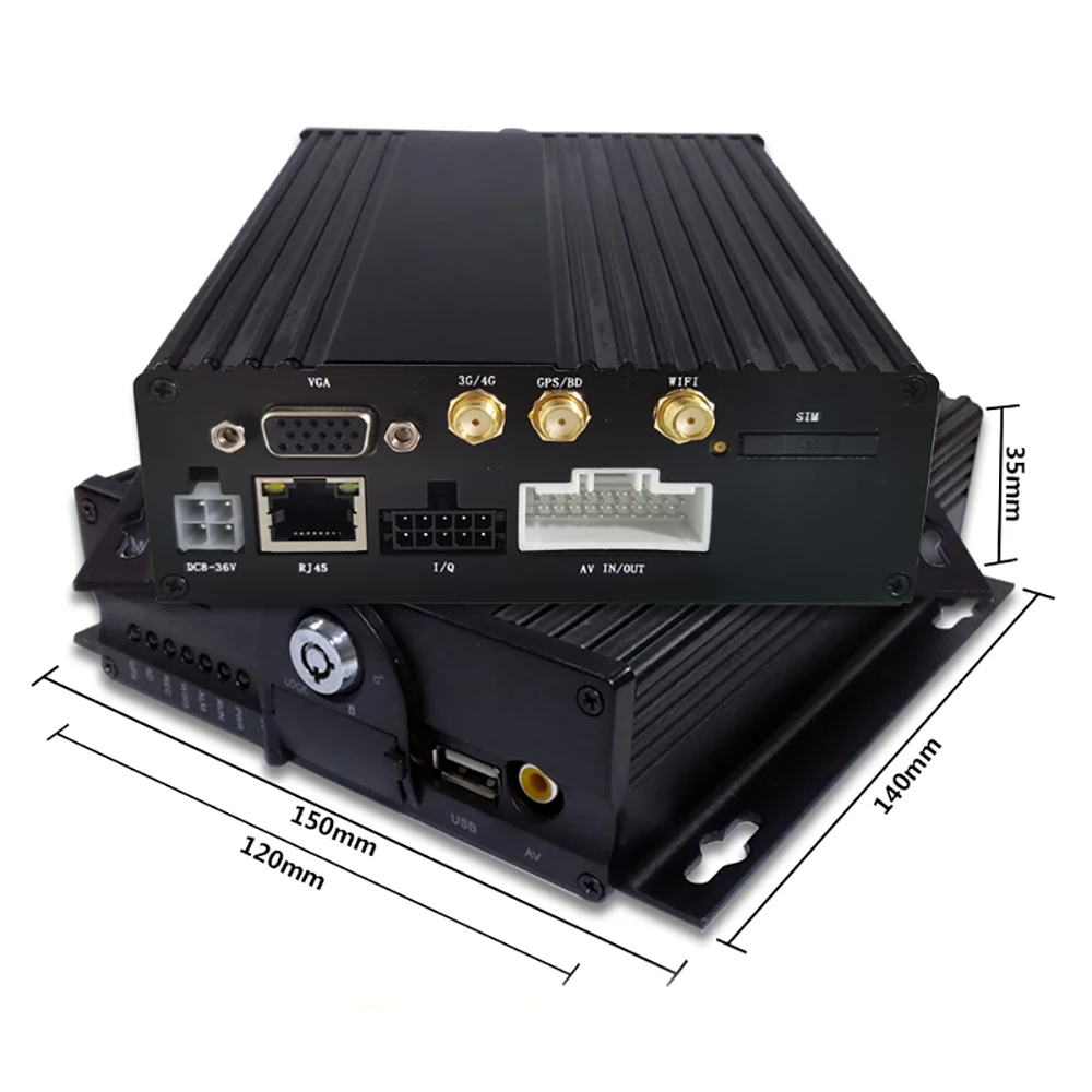 Лучшая цена 4ch AHD1080P телефон с GPS 4G WIFI SD Card Mobile DVR | Безопасность и защита