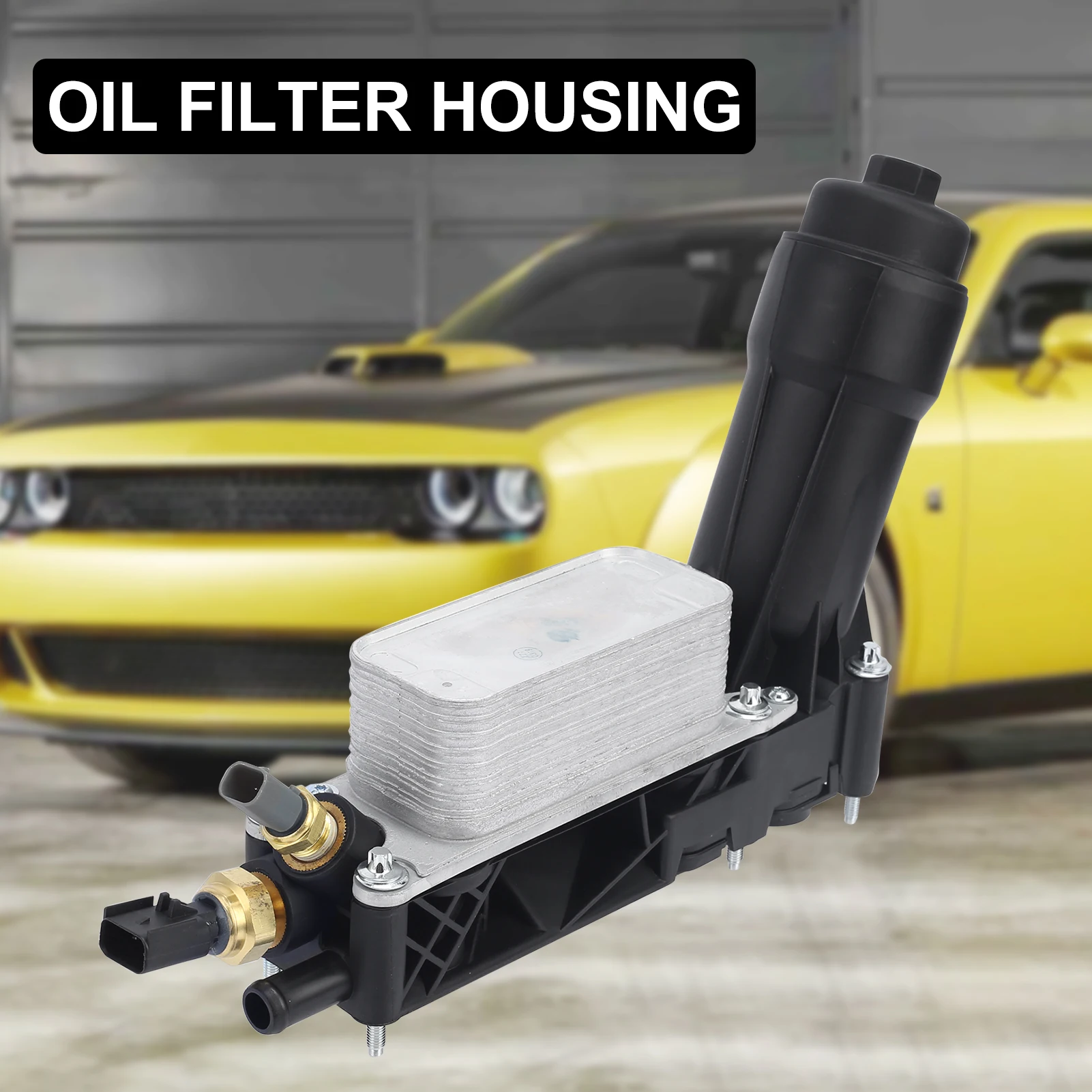 

Oil Filter Housing Rust-proof No Leakage Aluminum 05184294AE Engine Oil Cooler Housing Adapter Assembly for DODGE for CHRYLSER f