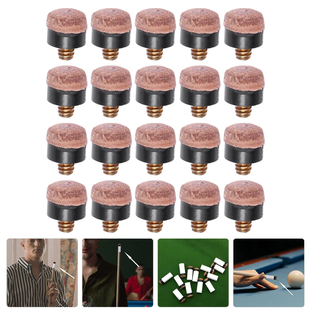 

Cue Tips Billiard Pool Tip Replacement Stickon Accessorieshead Supplies Screw Portable Snooker Necessity Cues Brass Parts Repair