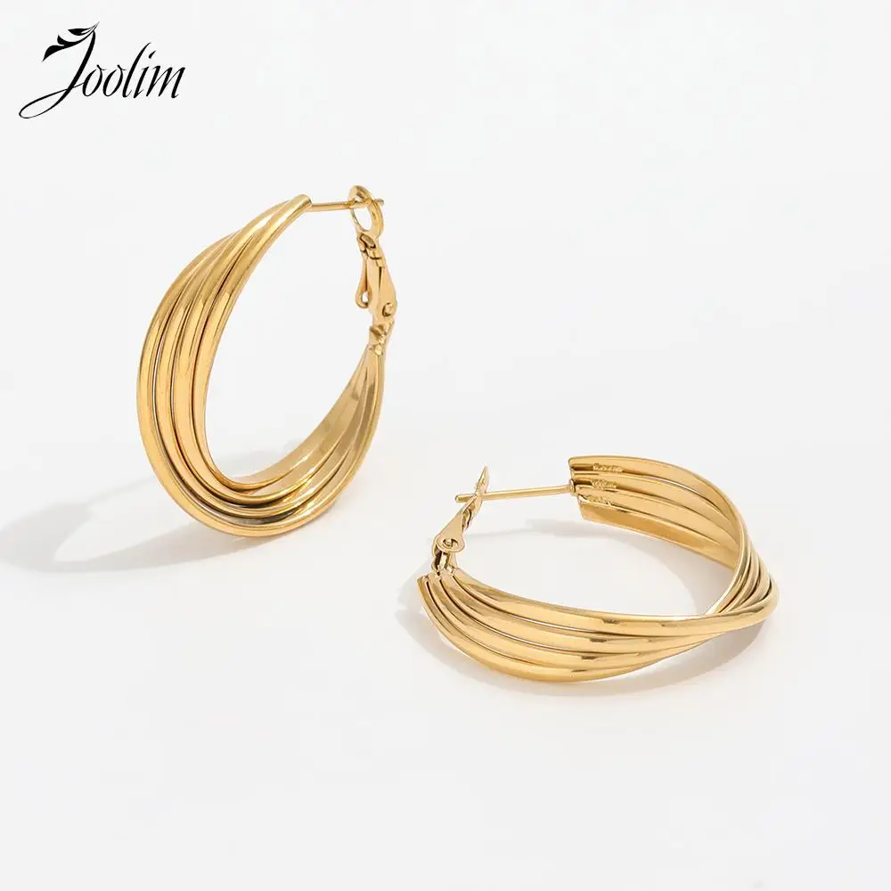 Joolim высококачественные поливинилхлоридные модные крупные серьги ювелирные