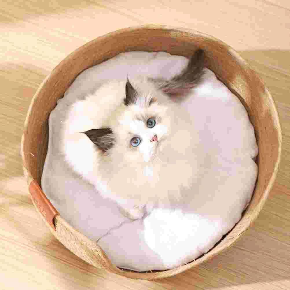 Кровать для собак соломенное гнездо котенок кошачьи кровати домашних кошек