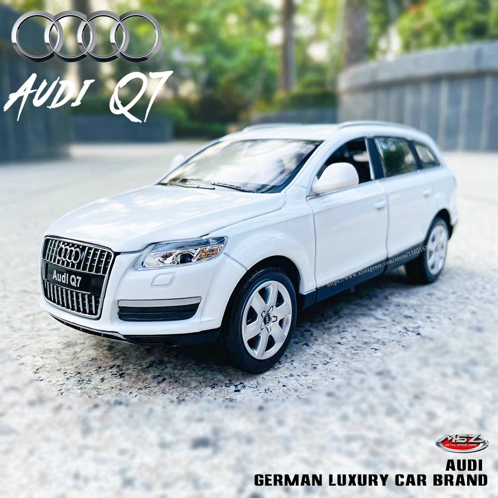 MSZ 1:24 Audi Q7 Audi A7 Racing Car Model Kids Toy Car Die Casting and Toy Car Sound and Light Boy Car Gift  Alloy car model