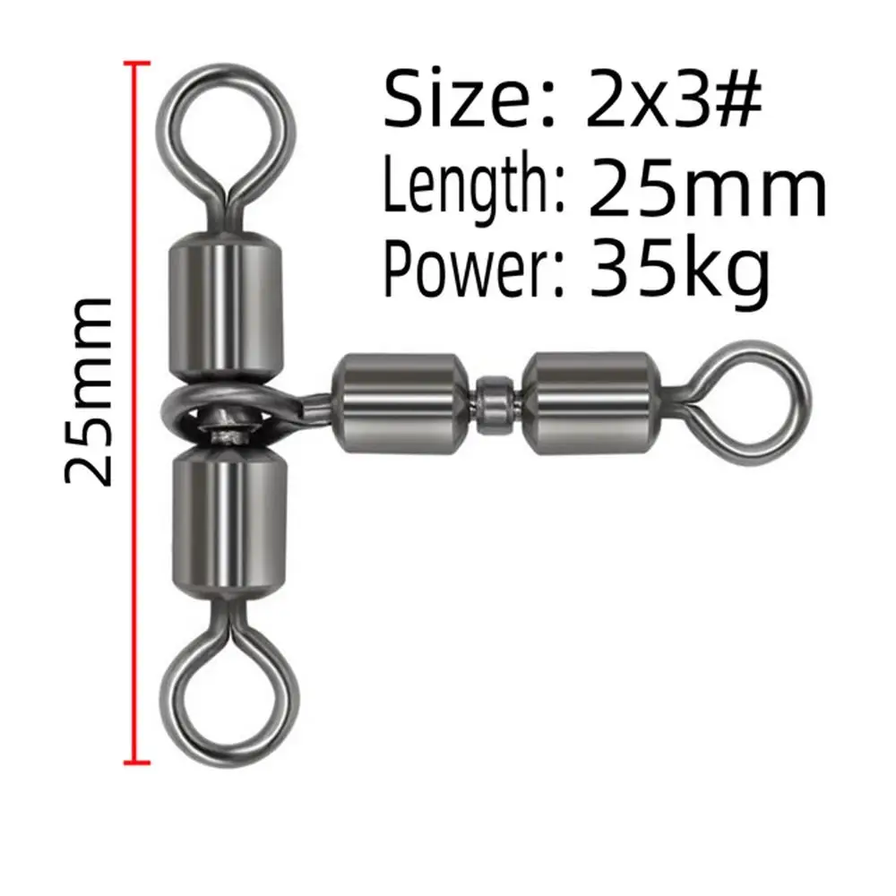 Соединитель для рыболовных крючков вертлюг подшипник тройной твердый