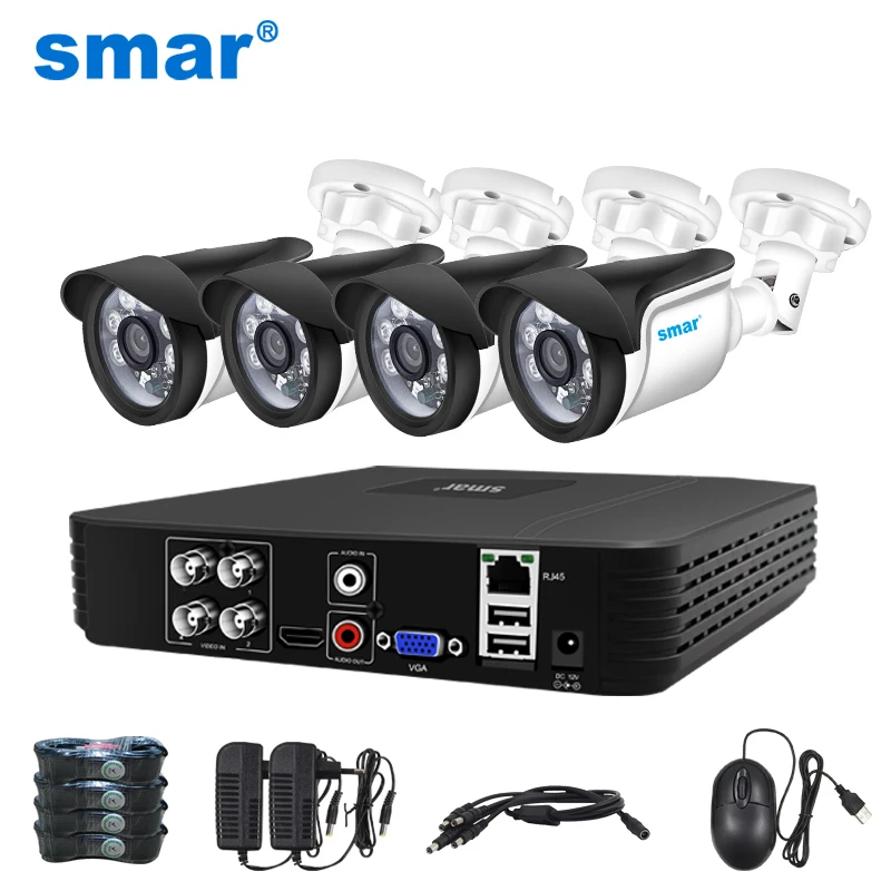4CH CCTV System 5MP 1080P 720P AHD Camera Kit 5 in 1 1