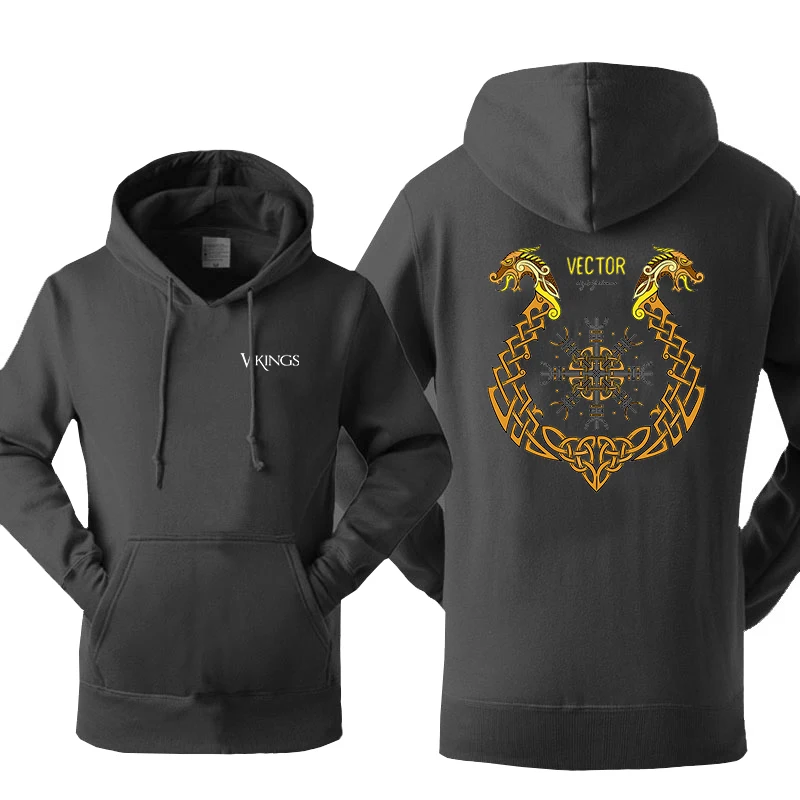 

Helm Of Awe Icelandic Staves Male Hooded Quality Oversize Pullover Street Hat Rope Sportswears Aesthetic Hooded Mens Top