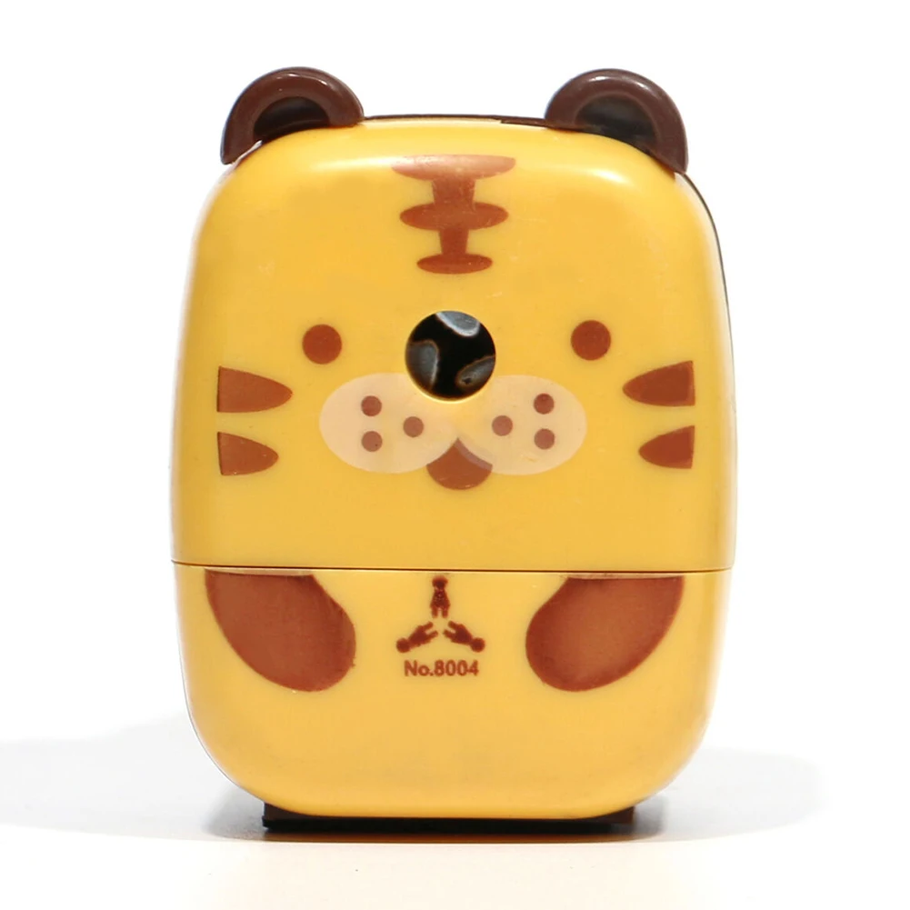 

Маленькая симпатичная точилка для карандашей, школьный подарок, инструмент с мультяшными животными, канцелярские принадлежности для студентов, детей, нескользящая ручка, Рабочий стол