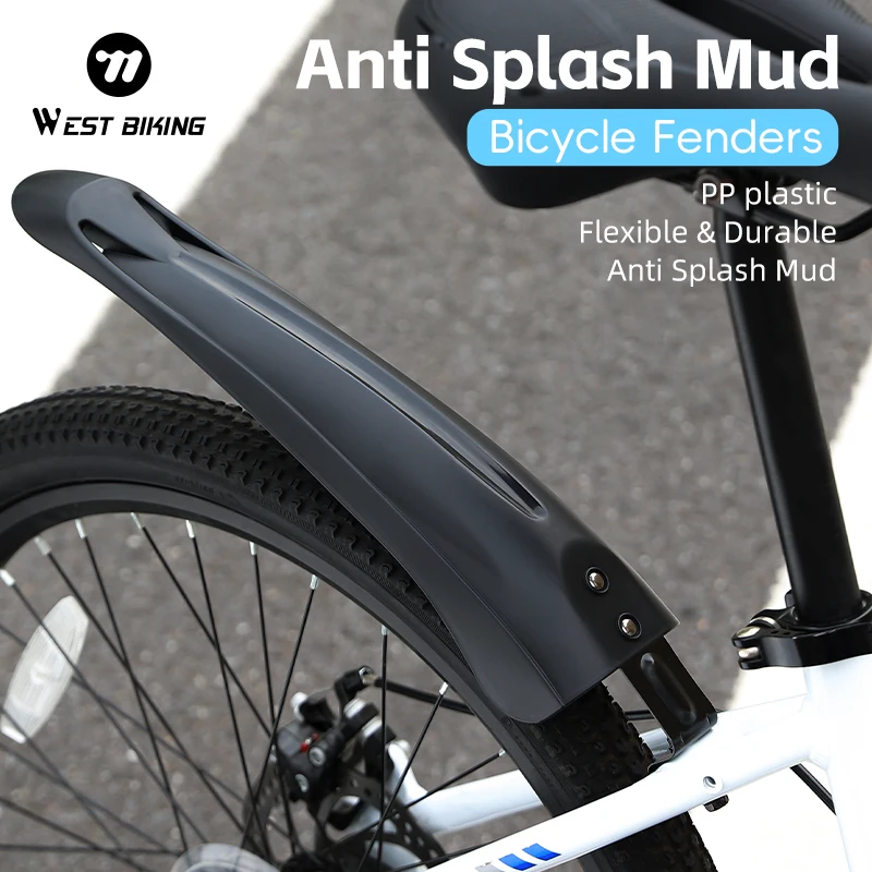Велосипедные крылья WEST BIKING брызговик для горного велосипеда 20-24 дюйма передняя и