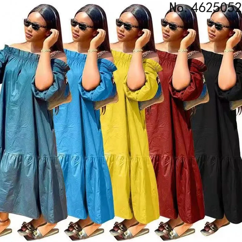 

Платье-Макси женское длинное с открытыми плечами и открытой спиной