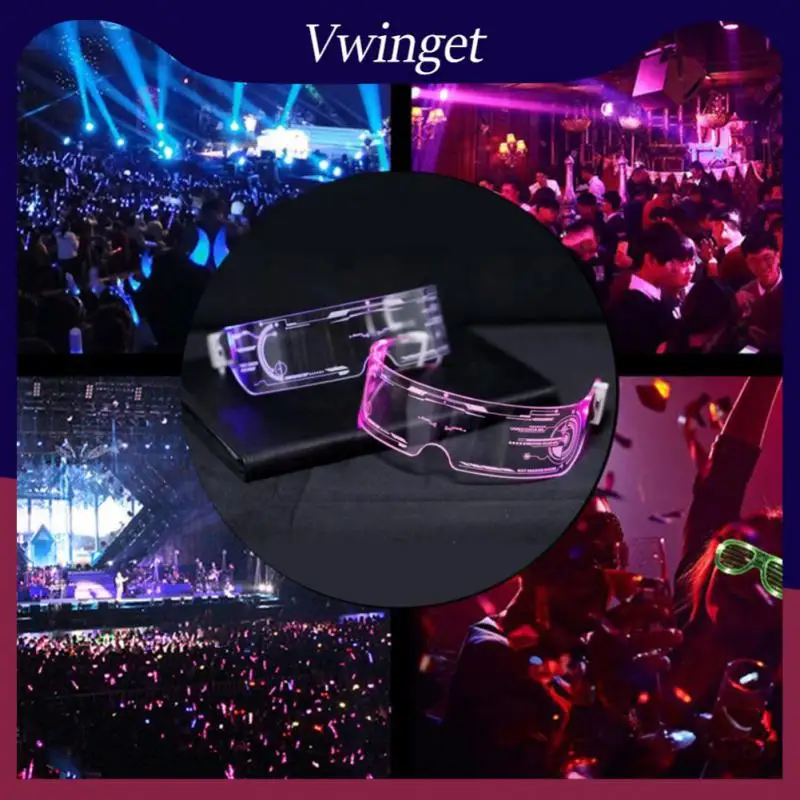 

LED Luminous Glasses Flashing Christmas Parties LED Glasses Light Up Glasses Rave Costume Party Decor DJ Sunglasses Party Deco