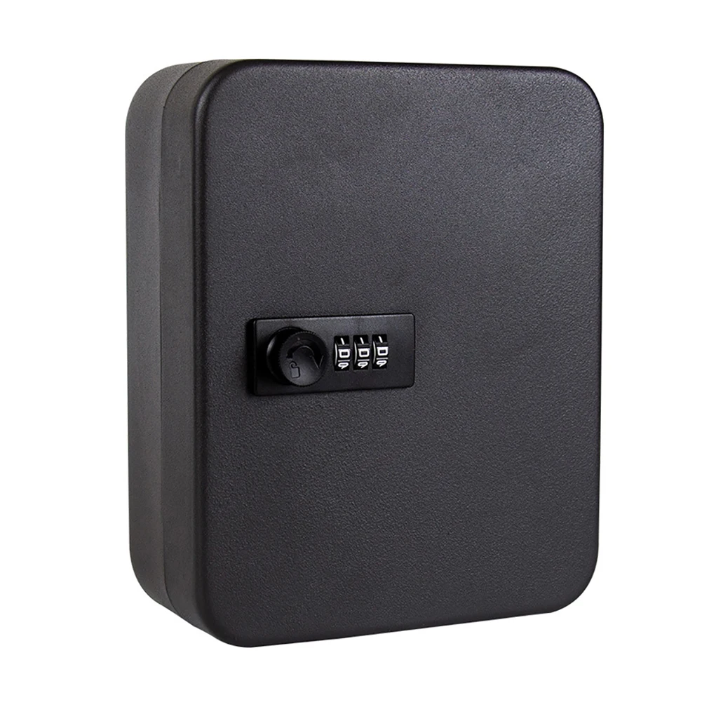 

Indoor Outdoor Organizer Password Key Safe Box Wall Mounted Metal Car Resettable Code Home Combination Lock Security Office