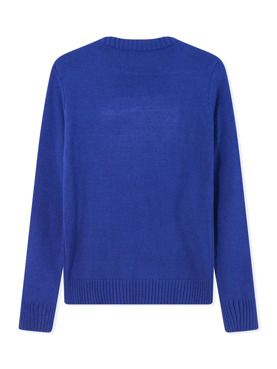 Женский винтажный свитер Y2k джемпер с длинным рукавом и американским флагом