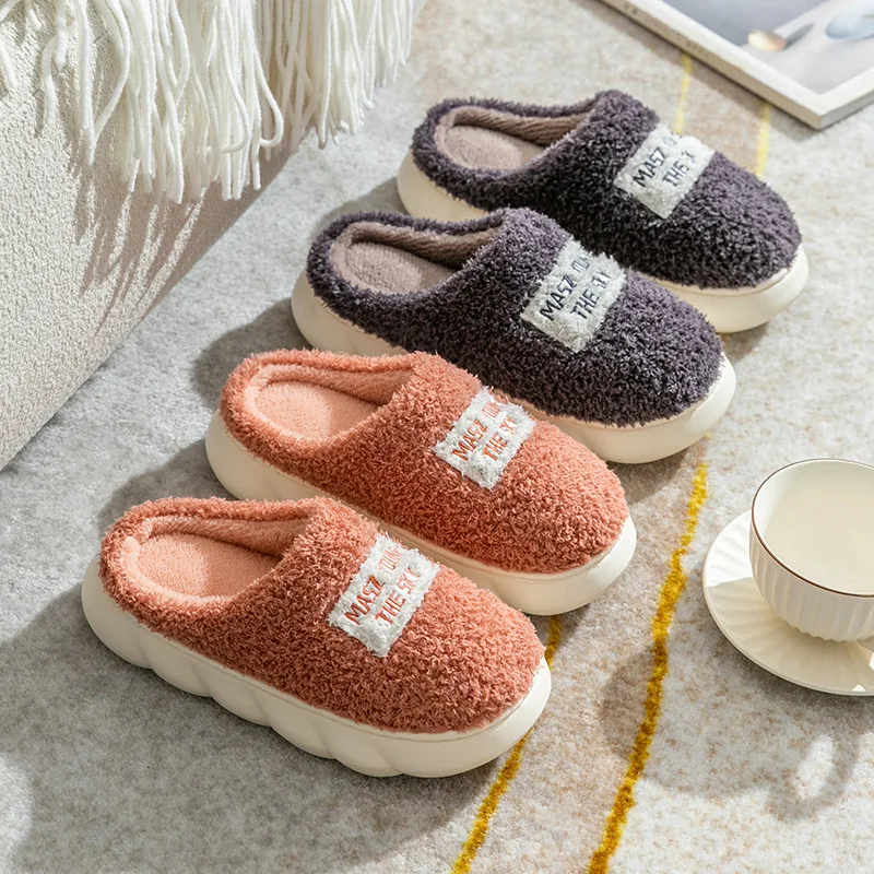 

Women's Shoes Indoor Slippers Memory Foam Non-slip Winter Ladies Slippers Family Home Shoes Bedroom Flip Flops Plush Footwear