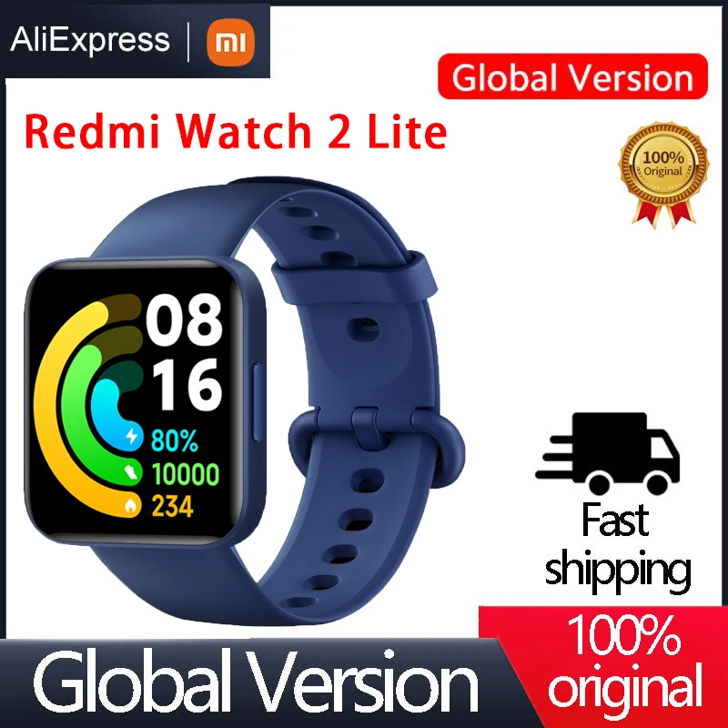 

Global Version Xiaomi Redmi Watch 2 Lite Smartwatch 1.55" HD GPS Smart Watch Blood Oxygen Sport Bracelets Bluetooth 5.0 Mi Band