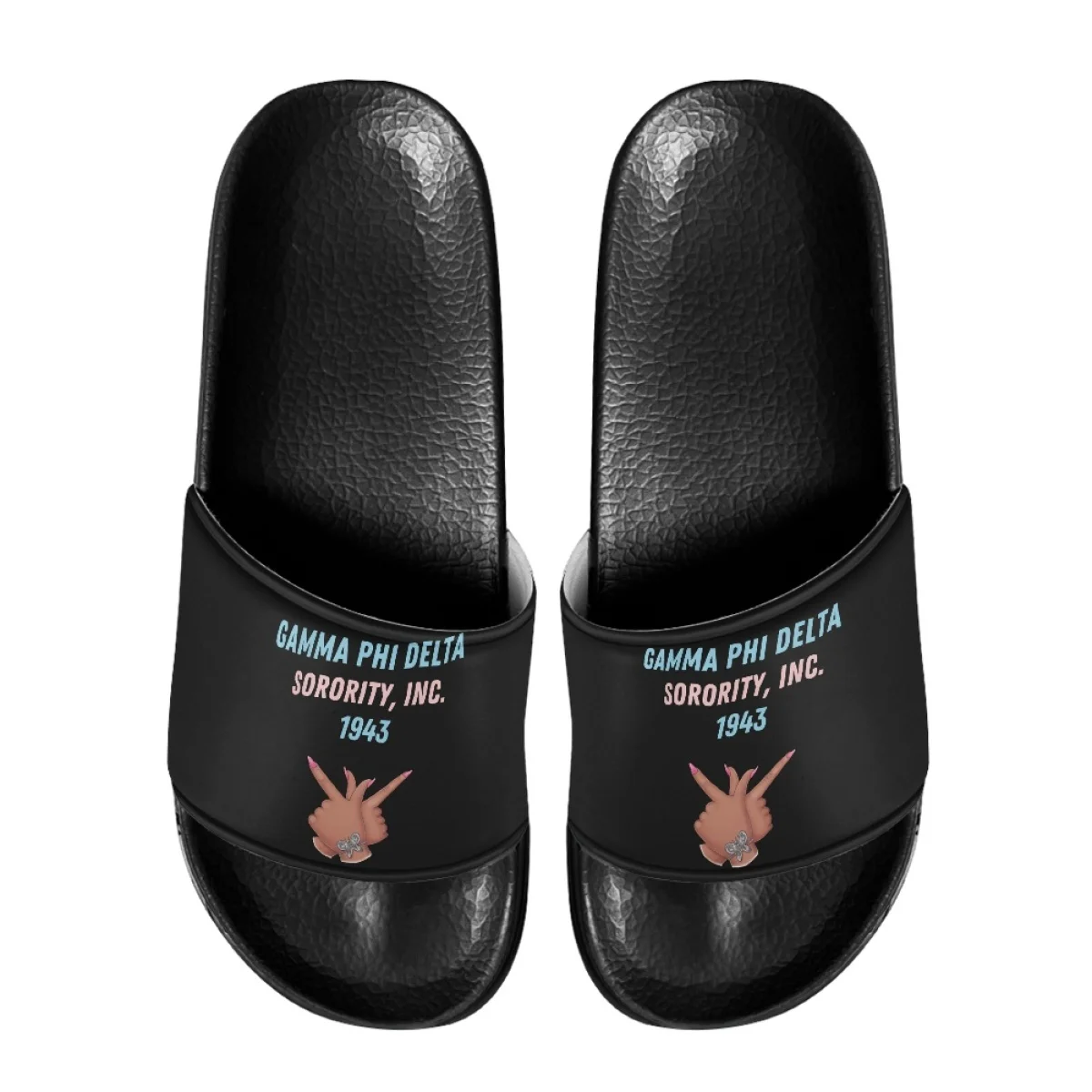 Gamma Phi Delta Fashion Women Slippers Summer Home Bathroom Anti Slip Beach Sandals Printing Shoes Suitable Indoor and Outdoor