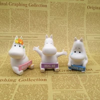 genuine bulk anime figure moomins limited edition perfume cap doll action figures fat family table ornament