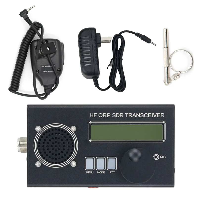 

8 Band 5W Radio Transceiver LCD SDR Full Mode HF SSB QRP Transceiver Shortwave QRP SSB CW with BNC Antenna Connector