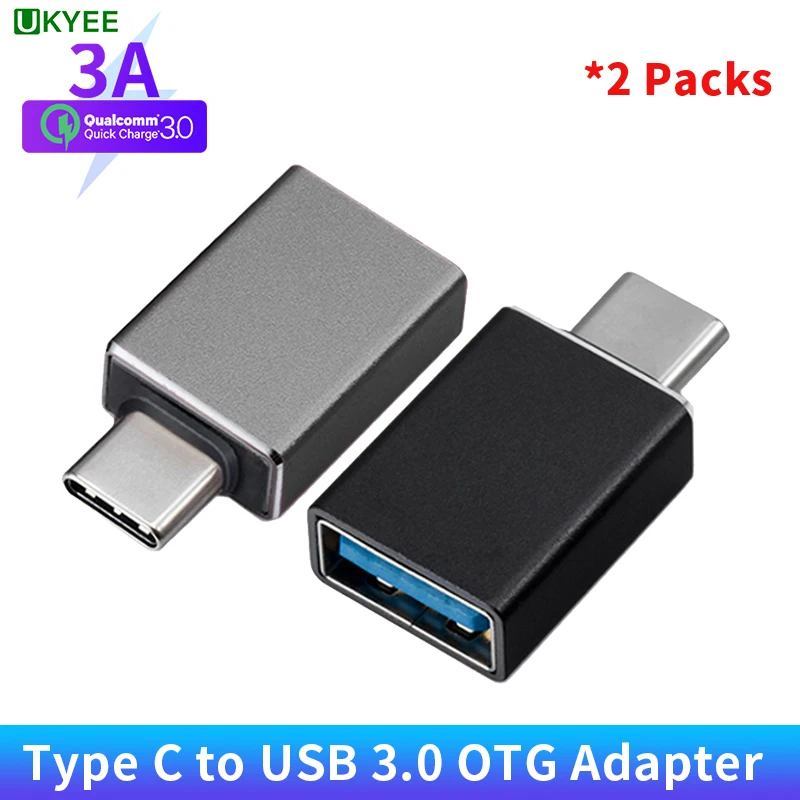 

UKYEE OTG Type C Adapter Usb C To Usb A Charger Adapter For Samsung S10 Xiaomi 3A Fast Charger Lightning Cable Converter