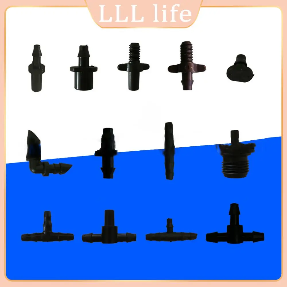 

Multi-function Connector Gardening Lawn Agriculture Pipe End Plug Joints Universal Barb Tee Equal Water Connector Lightweight