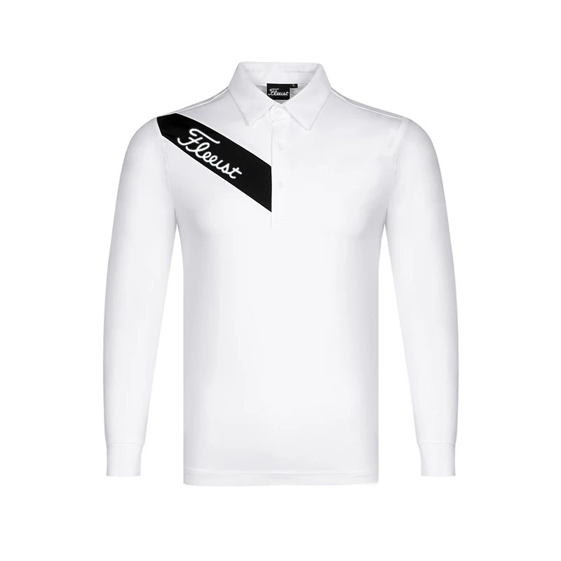 Spring Autumn 2023 Golf Men's Top Trend Base Shirt Polo Shirt Outdoor Sports Long Sleeve T-shirt