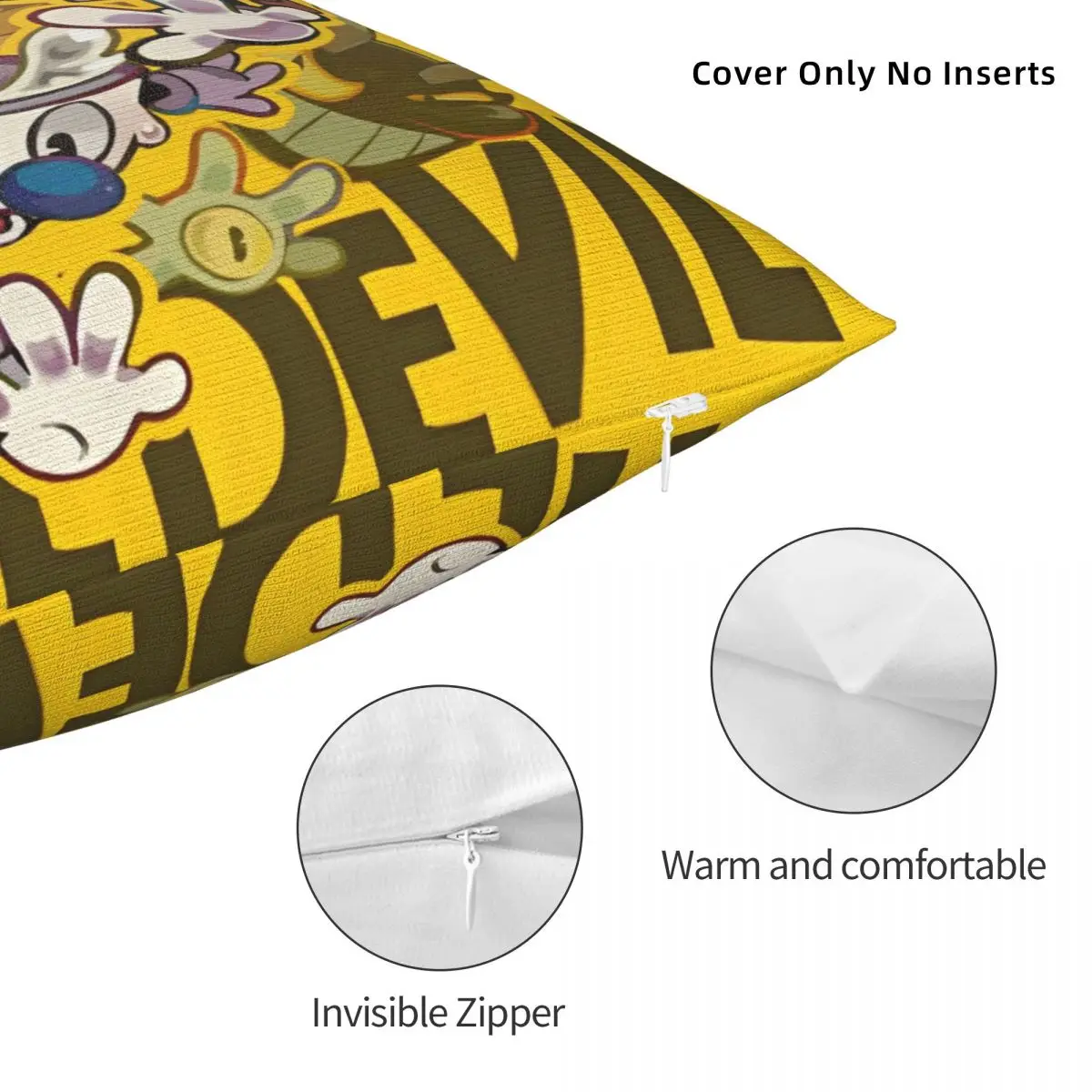 Квадратная наволочка Cuphead и Mugman чехол для подушки Game новинка декоративная на