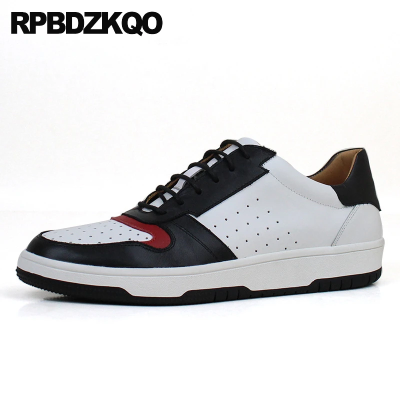 Кроссовки мужские спортивные составного кроя натуральная кожа Крокодиловая