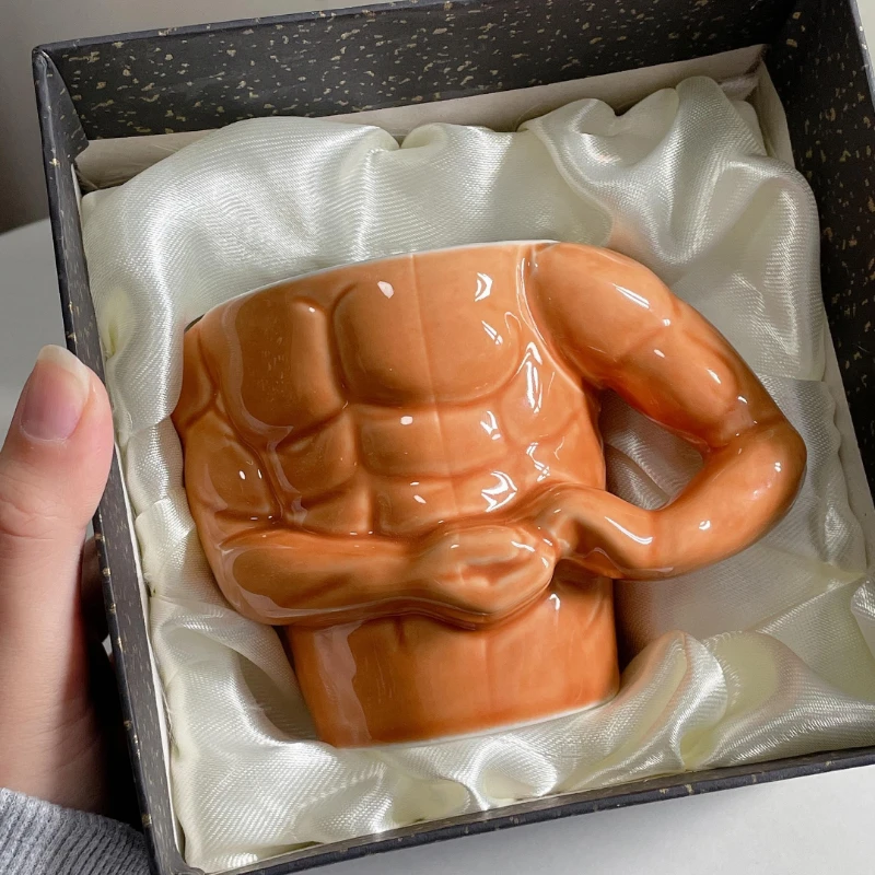 

Muscle Macho Man Cups Don't Go The Usual Way Mugs Send Girlfriends Birthday Gifts Spoof Coffee Cups Beer Mug