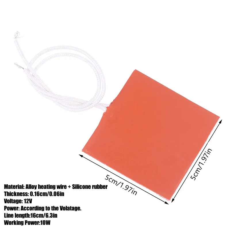 

Силиконовый нагревательный коврик 15Вт 12В