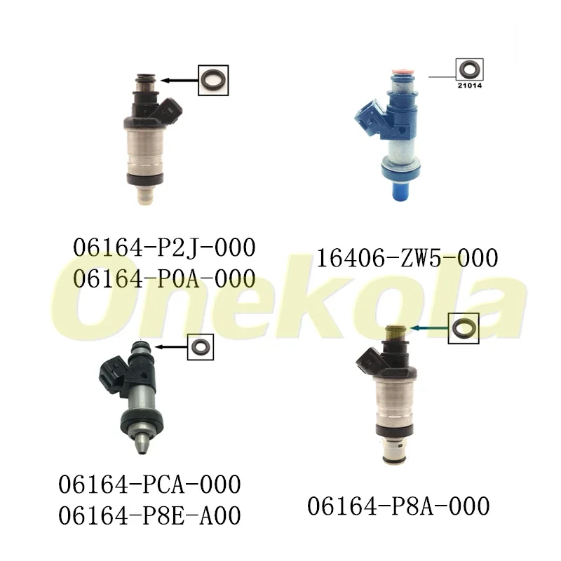 500pieces Fuel injector orings rubber seal 7.2*2.2mm for Honda CR-V 2.0L 06164-PCA 97-02 Acura 06164-P8A