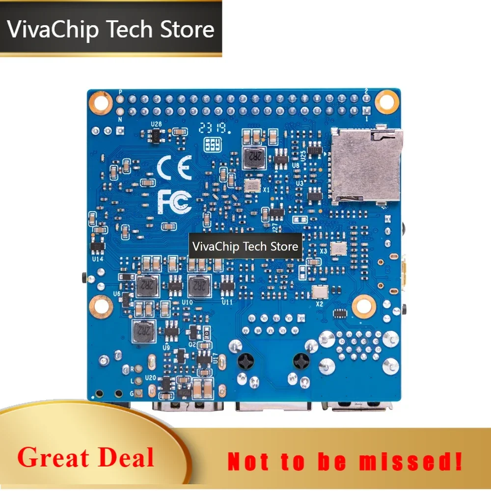 Фото VivaChip TechBanana PI BPI-M2 Pro с четырехъядерным процессором Amlogic S905X3, 2 ГБ LPDDR4 ОЗУ, 16 ГБ EMMC, поддержка Raspbian Image, электронный №1