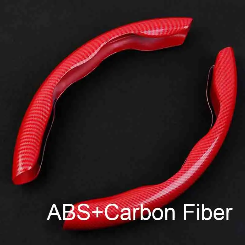 

Универсальный карбоновый чехол на руль для Tesla Model3, ModelY, 38 см, ультратонкий, нескользящий, противоскользящий, для автомобильной спортивной ручки, тип D Halves