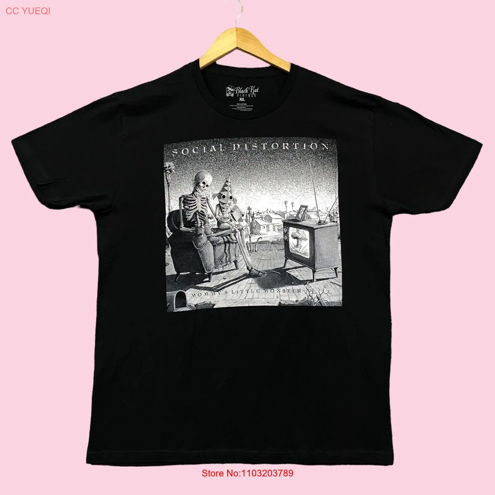 Футболка с изображением монстра в стиле панк-рок размер XL