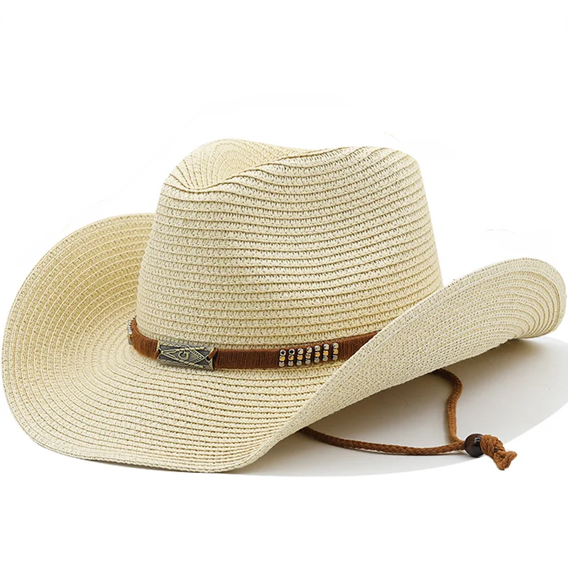 Summer Hat for Women New Men Wide Brim Panama Sun Straw Hats Travel Beach Jazz Fedora Hat