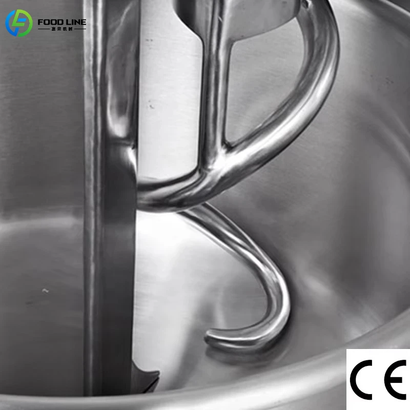 Фото Профессиональный тестомес для коммерческих пекарен, 130 л, 50 кг, спиральный миксер для теста для лапши и хлеба, по цене производителя №4