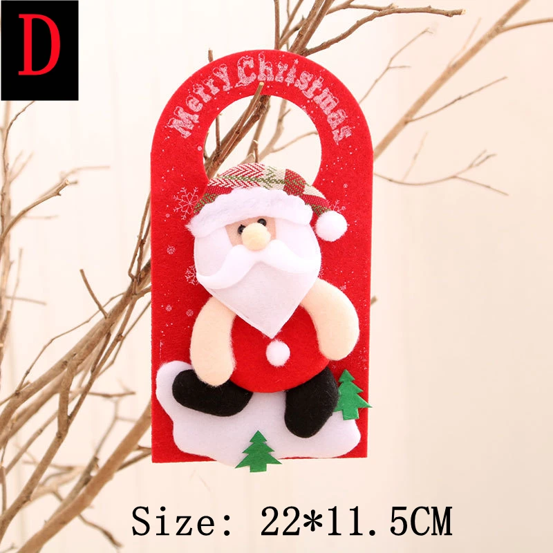 

Рождественские дверные подвески Санта Клаус и Снеговик